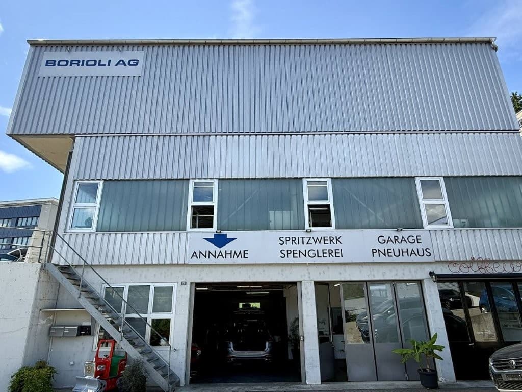 Werkstatthalle der Borioli AG in Rudolfstetten